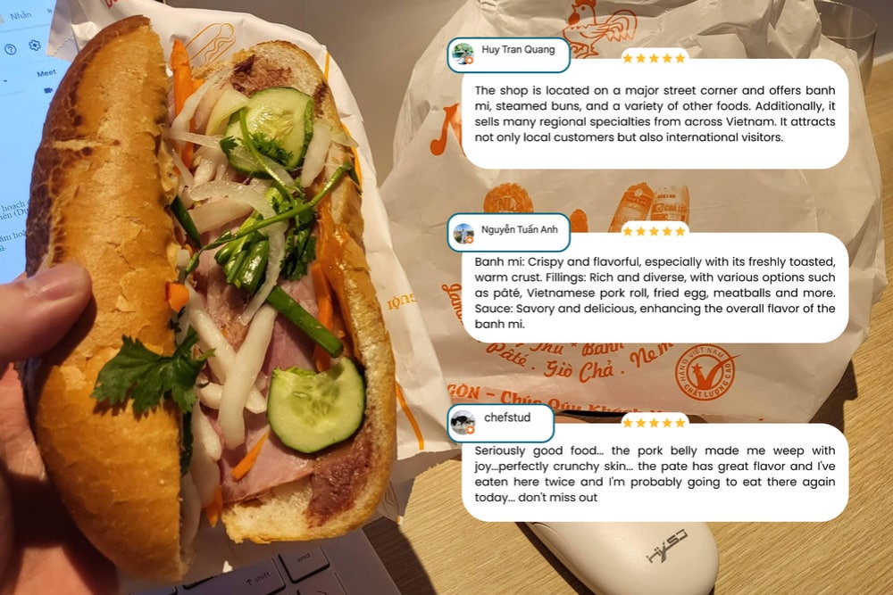 Banh Mi Nhu Lan is often praised by customers for being delicious and satisfyingly filling
